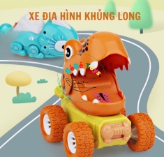 Đồ Chơi Xe Chạy Trớn Hình Khủng Long HC-731 Có Âm Thanh