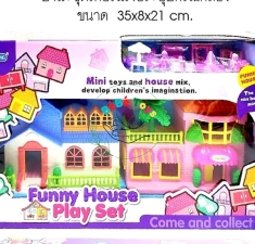 Hộp nhà villa - Mini house - kèm nội thất 498N-9N