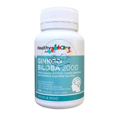 Viên uống bổ não Healthy Care Ginkgo Biloba 2000mg 100 viên úc