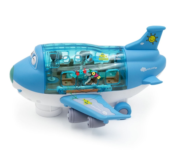 Đồ chơi máy bay có đèn nhạc xoay 360 độ cỡ lớn 8811-16