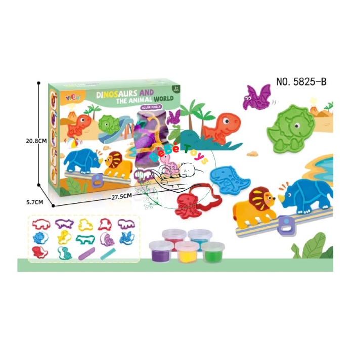 Đồ chơi bộ đất nặn thế giới động vật No.5825-B LS36