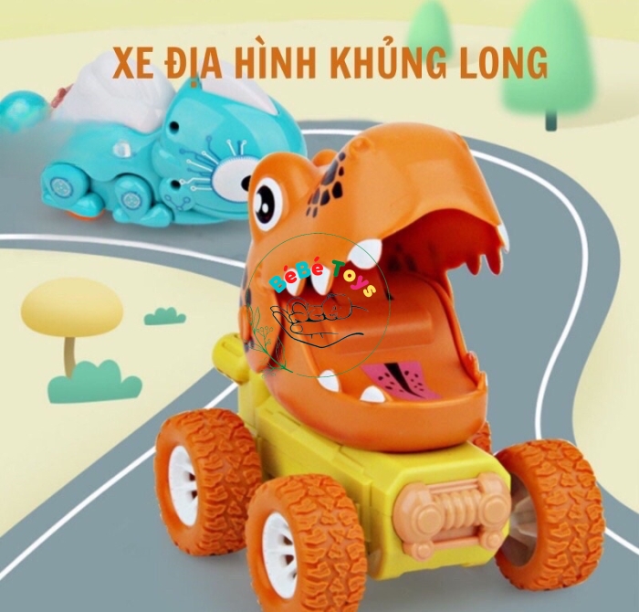 Đồ Chơi Xe Chạy Trớn Hình Khủng Long HC-731 Có Âm Thanh