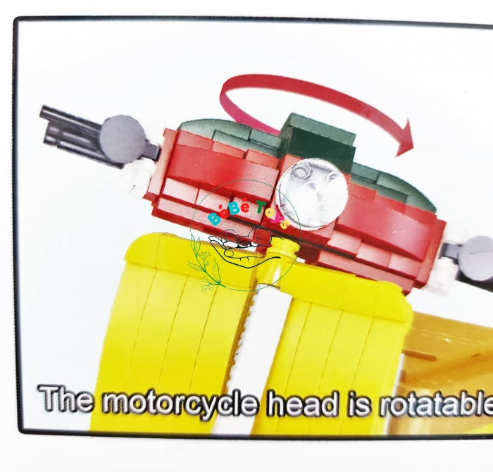 LEGO NO.50018 LẮP RÁP XE VESPA ( 747+ MẢNH  )