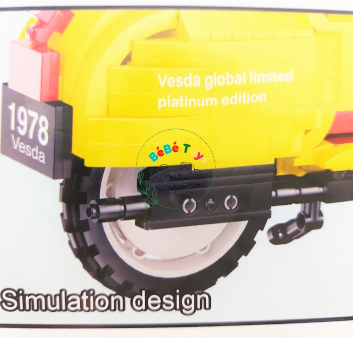 LEGO NO.50018 LẮP RÁP XE VESPA ( 747+ MẢNH  )