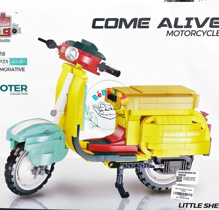 LEGO NO.50018 LẮP RÁP XE VESPA ( 747+ MẢNH  )
