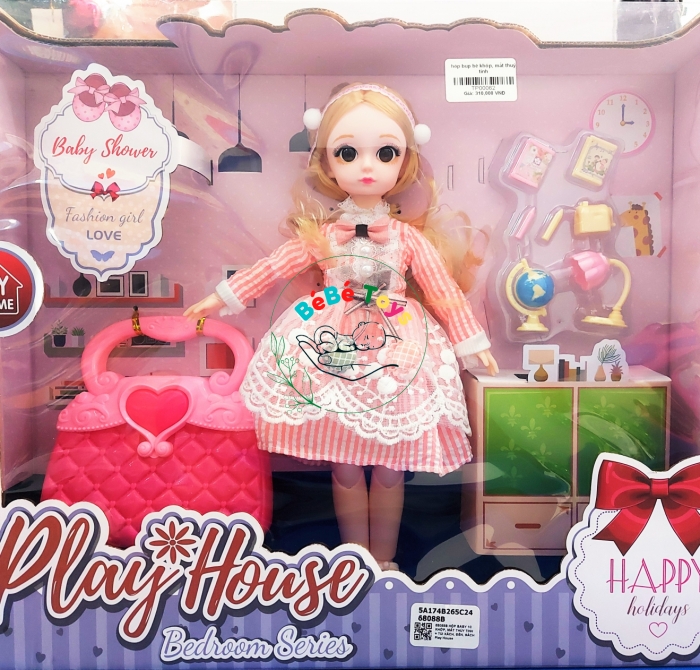BÚP BÊ KHỚP MẮT THỦY TINH - 68088B