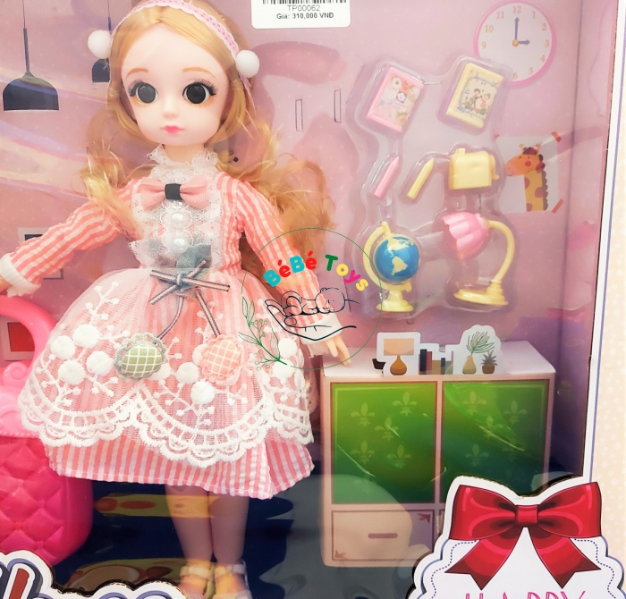BÚP BÊ KHỚP MẮT THỦY TINH - 68088B