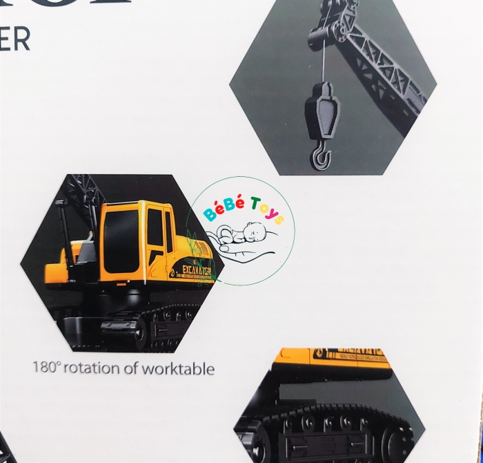 Xe cần cẩu điều khiển Crane MODEL 1:24 - 6068E