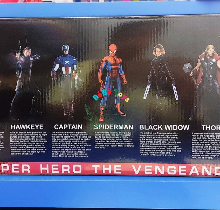 Đồ Chơi Mô Hình 5 Siêu Anh Hùng Avengers Có Đèn- 99001-1
