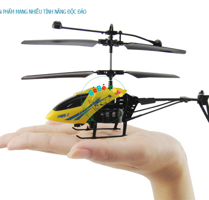Đồ Chơi Máy Bay Trực Thăng Mini Điều Khiển Từ Xa (Màu VÀNG, XANH)