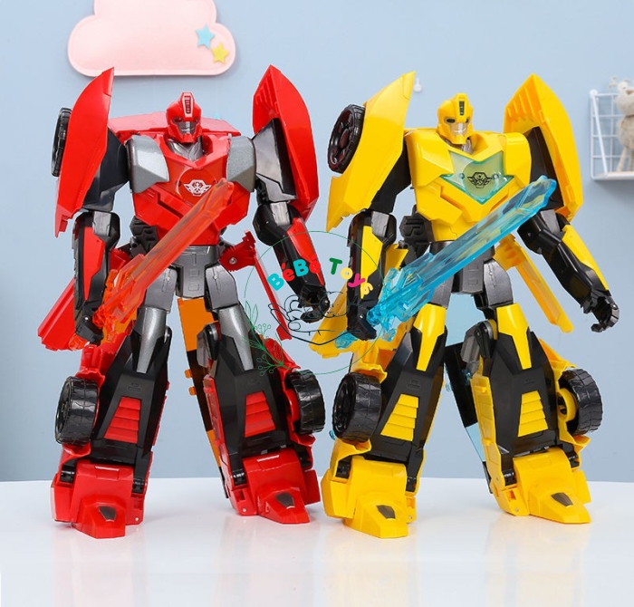 Robot Transformers biến hình xe thể thao Bumblebee L015-74 (Cao 40CM)