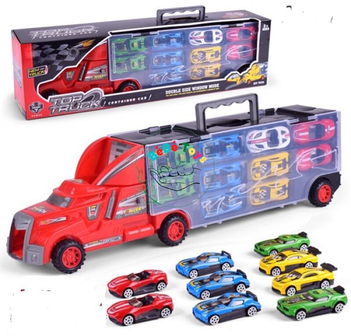 Đồ chơi xe moóc chở 12 ô tô nhỏ TOP TRUCK- SC20
