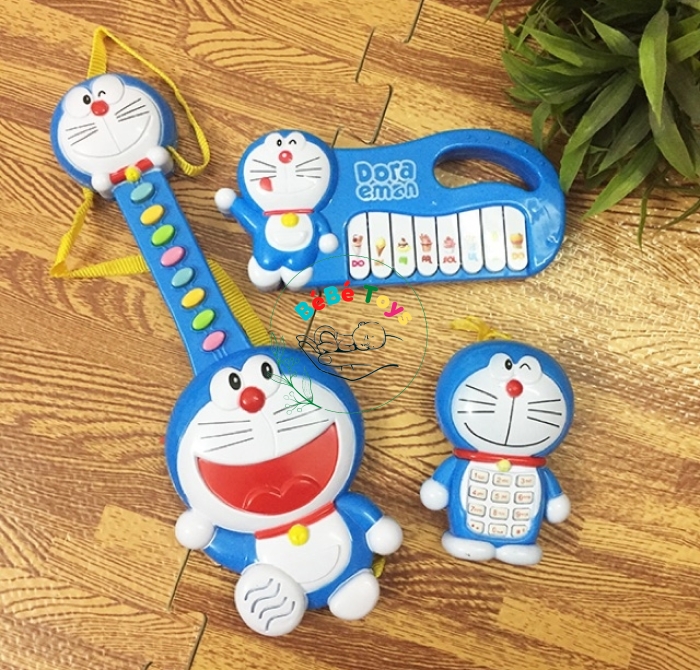 Bộ Đồ Chơi Đàn, Điện Thoại Doraemon 3 in 1 - No.1226