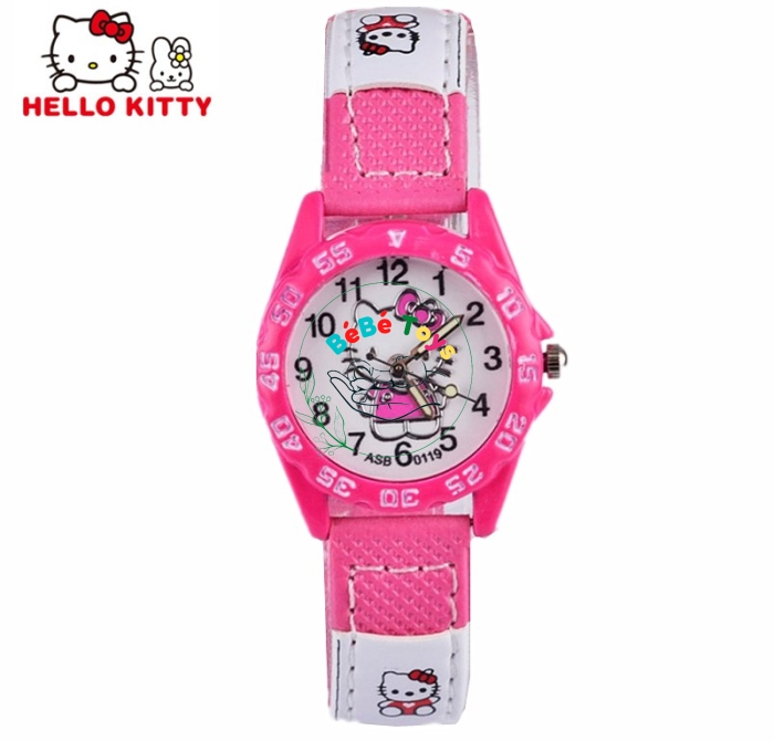 Đồng Hồ Trẻ Em Hello Kitty Dây Vải Dành Cho Bé Gái