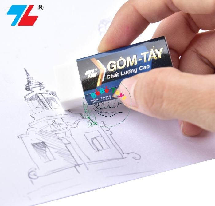 Gôm tẩy xóa chì Thiên Long Hi Polymer E-030