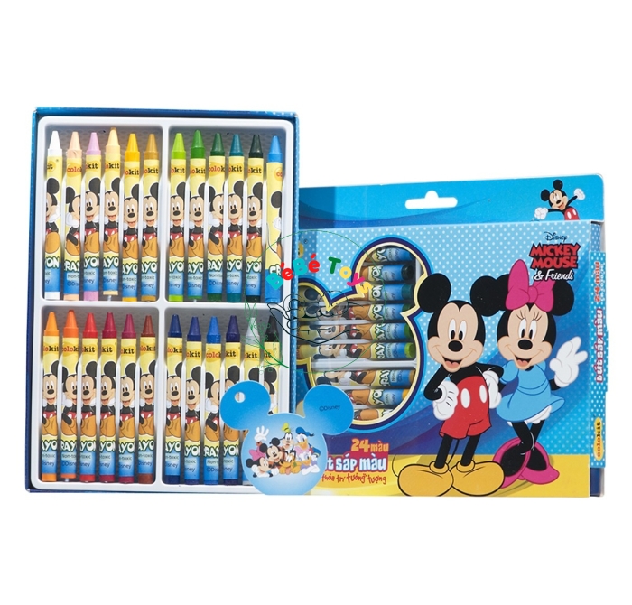 Bút sáp 24 màu Colokit Disney Mickey CR-C030/MI