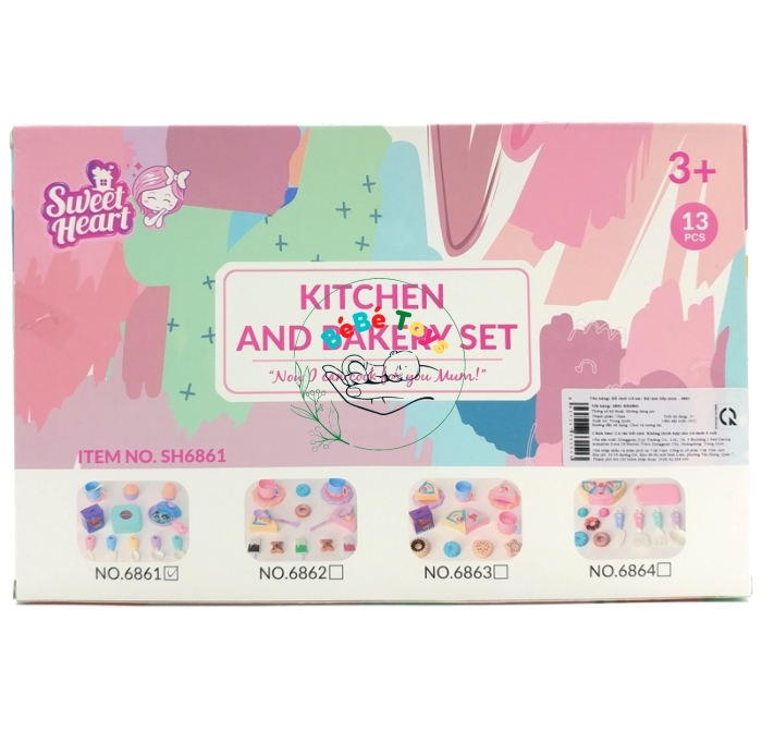 Đồ Chơi Nhà Bếp Mini - Sweet Heart 6861/SH6861 (13 Chi Tiết)