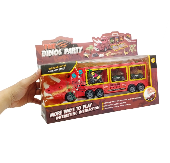 Đồ Chơi Biệt Đội Xe Giải Cứu Khủng Long The Dinos Party 1322A - Màu Đỏ