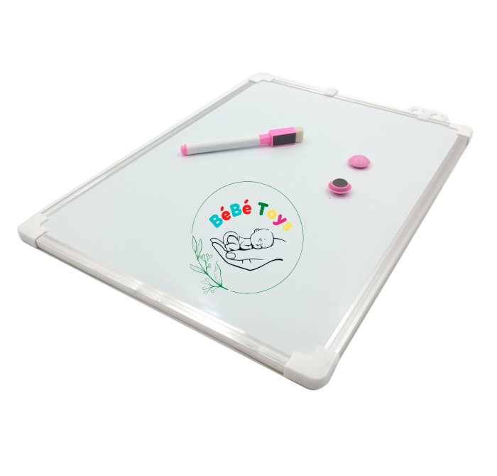 Bảng Trắng Khung Nhôm Size L - Không Đường Kẻ + Bút Lông Bảng + Nam Châm Hít - MegaPad YLS2535
