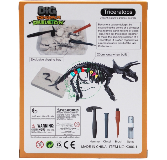Đồ Chơi Khảo Cổ Đào Hoá Thạch - Mirthfeed K300-1 - Triceratop