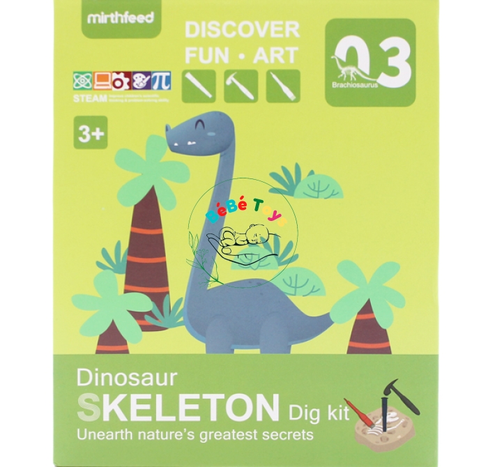 Đồ Chơi Khảo Cổ Đào Hoá Thạch - Mirthfeed K300-3 - Brachiosaurus