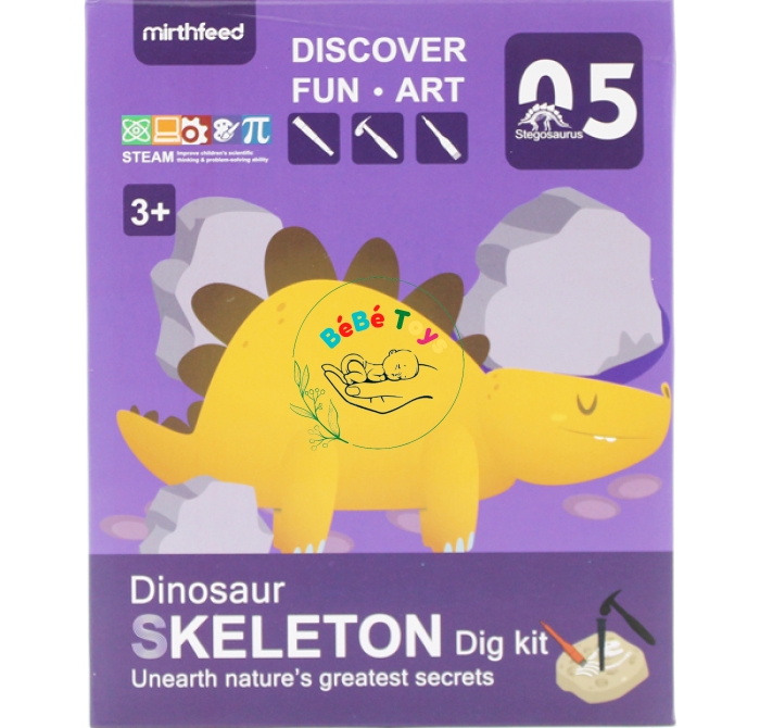 Đồ Chơi Khảo Cổ Đào Hoá Thạch - Mirthfeed K300-5 - Stegosaurus