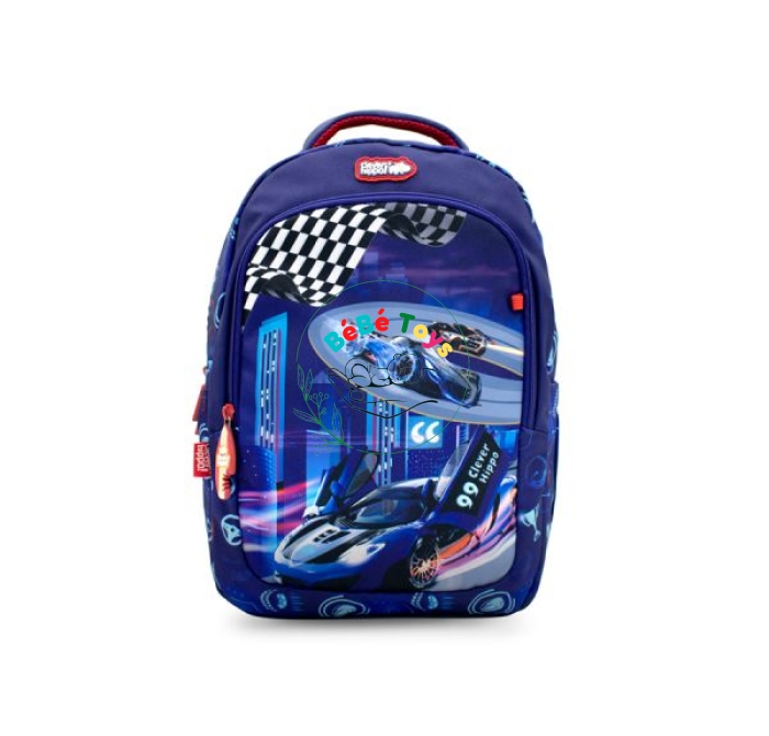 Ba lô Easy Go - Racing Car Xanh dương