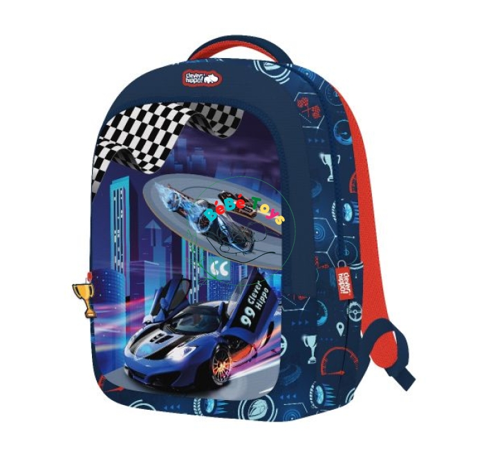 Ba lô Easy Go - Racing Car Xanh dương