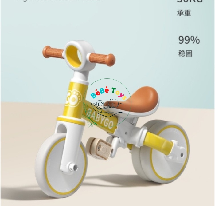 Xe ba bánh tập đi cho bé SPORT, xe chòi chân đạp đa chức năng