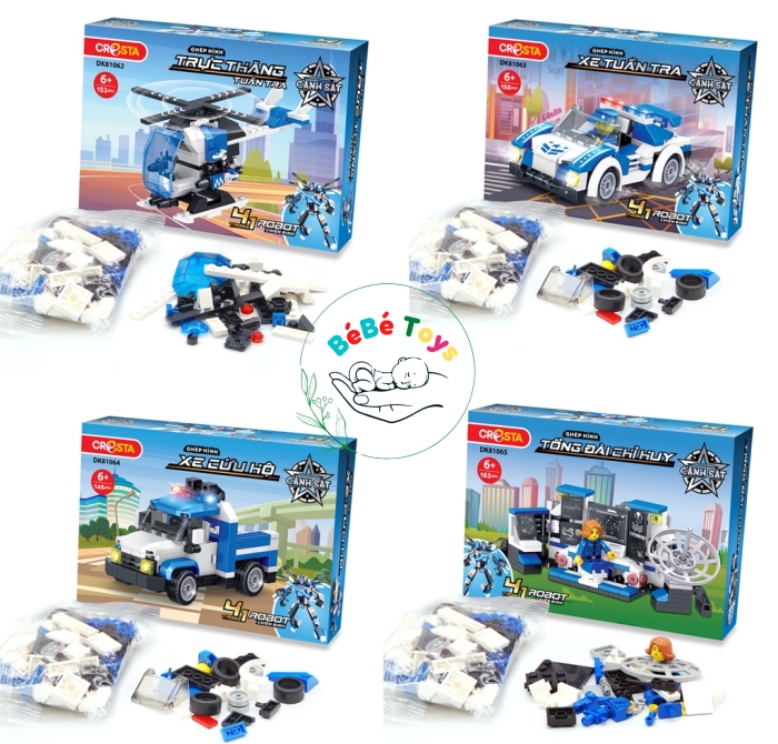 Ghép Hình Lực Lượng Cảnh Sát DK81065 - Tổng Đài Chỉ Huy 163 Chi Tiết 