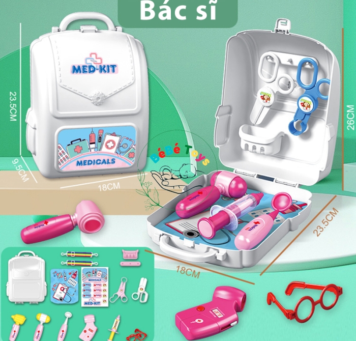 Bộ balo đồ chơi bác sĩ