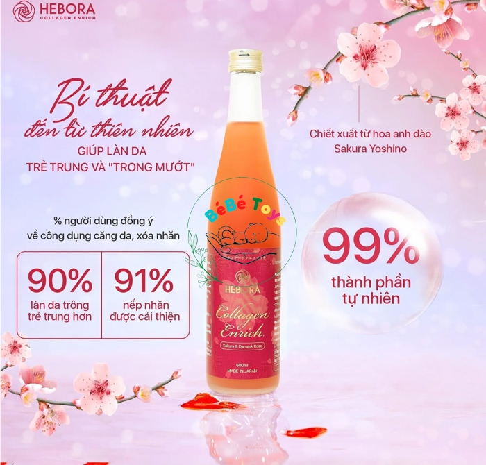 Nước uống Collagen Enrich Hebora 160.000mg 500ml