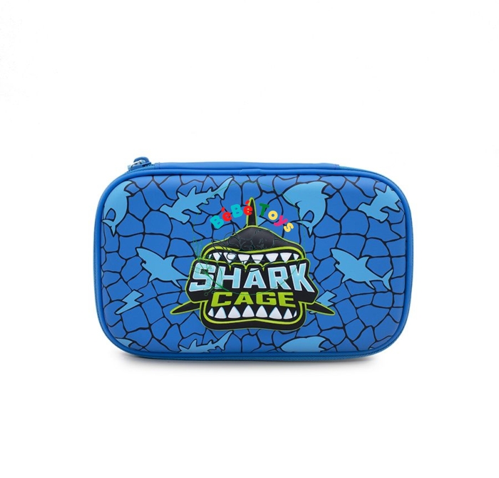 Bóp viết 3D - Shark Cage Xanh