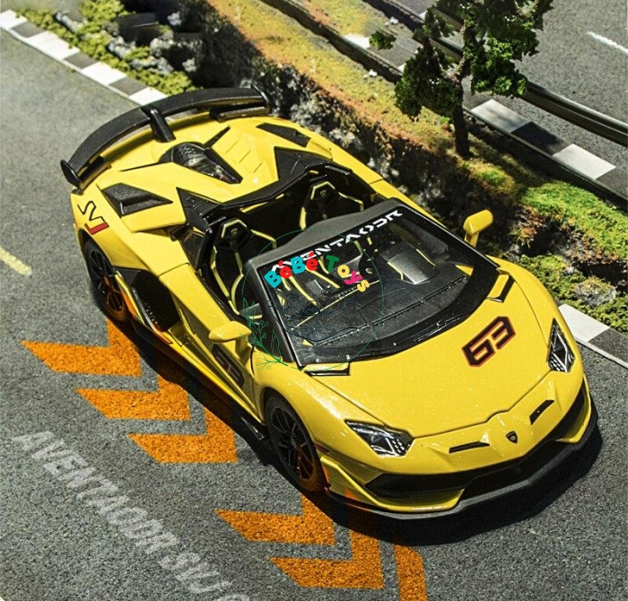 Mô hình xe Lamborghini Aventador SVJ 63 tỉ lệ 1:24 Miniauto