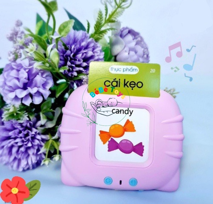 Máy đọc tiếng anh, đọc thẻ flashcard 224 từ vựng tiếng anh cơ bản giúp bé học tiếng anh 
