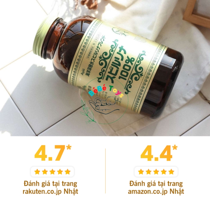 Tảo xoắn Spirulina Japan Algae Nhật Bản 2200 viên