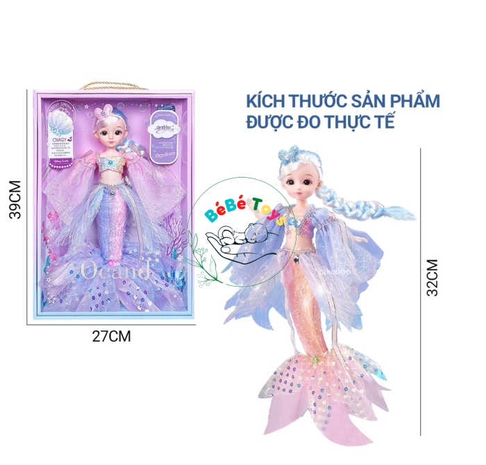 BÚP BÊ NÀNG TIÊN CÁ 43,5CM 8302