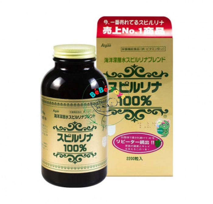 Tảo xoắn Spirulina Japan Algae Nhật Bản 2200 viên