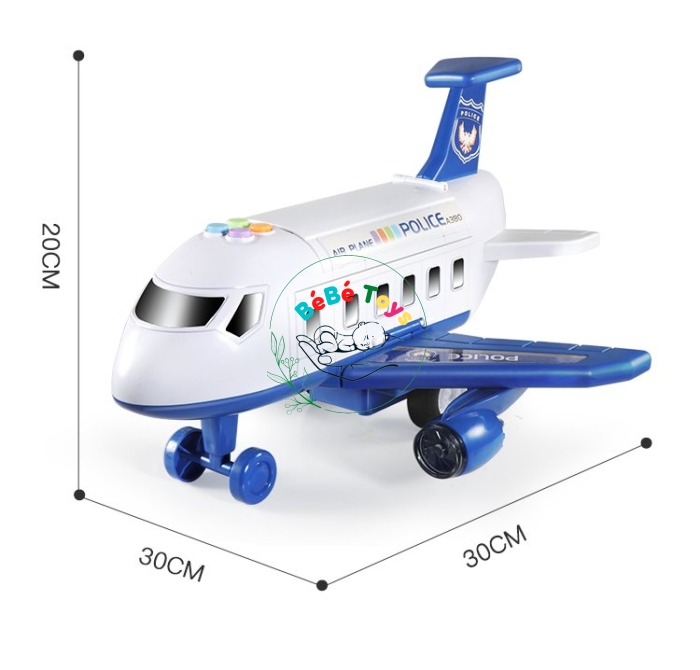 Máy Bay Biến Hình Phát Nhạc Kèm nhiều ô tô SJ676C 